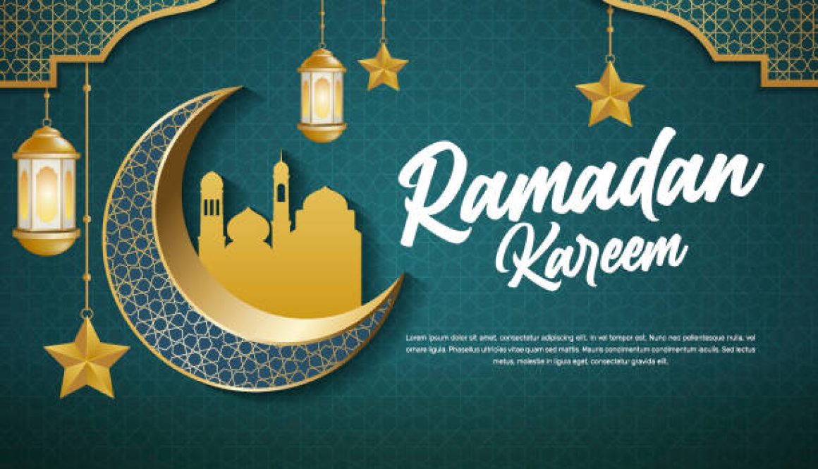 Ramadan Kareem islamic banner template vector illustration